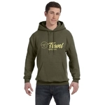 Fatigue Green - Hanes Ecosmart Custom Hooded Sweatshirt - Unisex