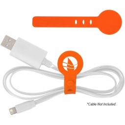 Orange - Adjustable Silicone Tie Cord Organizer