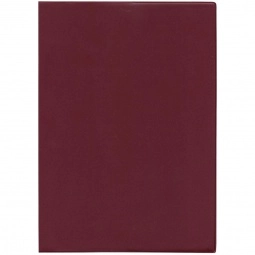Maroon Large Vinyl Monthly Custom Planner - Two Color Insert