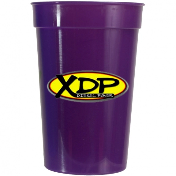 Purple Full Color Custom Stadium Cup - 17 oz.