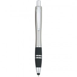 Silver Tri-Band Stylus Promotional Pen
