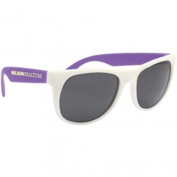 Purple Rubberized Custom Sunglasses