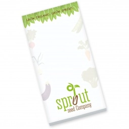 Souvenir® Full Color Non-Adhesive Custom Notepad - 50 Sheets - 3"w x 6"h