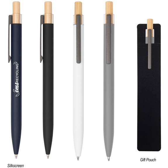 Group - Recycled Aluminum and Bamboo Promotional Pen