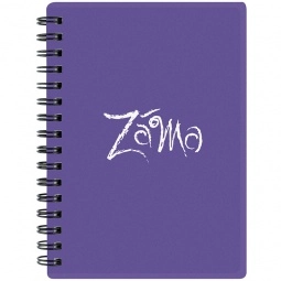 Purple Pocket Buddy Translucent Promotional Notebook - 4.25"w x 5.5"h
