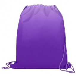 Purple - Ombre Custom Drawstring Bag - 13.5"w x 16.5"h