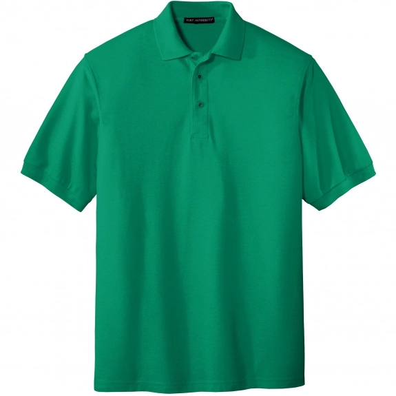 Kelly Green Men’s Port Authority Silk Touch Pique Knit Custom Polo