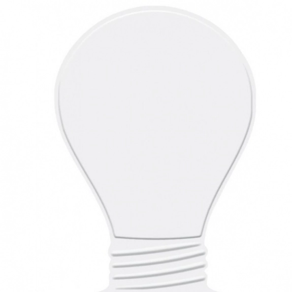 White Press n' Stick Custom Calendar - Light Bulb