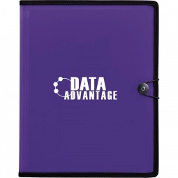 Purple PolyPro Custom FileFolio w/ Notepad