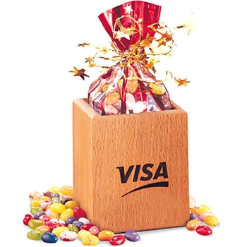 Promotional Delicious gourmet jelly beans in a beautiful pen holder that can hold up to 12 oz. of beans.