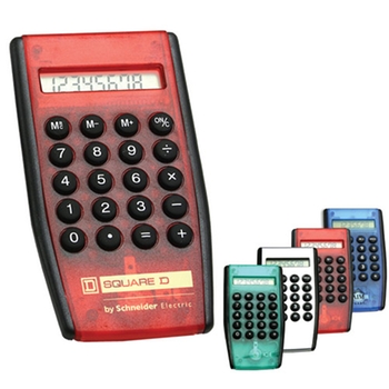 Promotional A pocket sized and contemporary designed calculator.