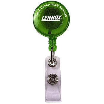 Retractable Badge Holder Clip - Round Promotional Customized with Logo