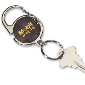 High-Tech Chrome Lighted Key Tag Promotional Customized with Logo