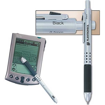 Promotional Four functions! Black ink, red ink, mechanical pencil, and PDA stylus!