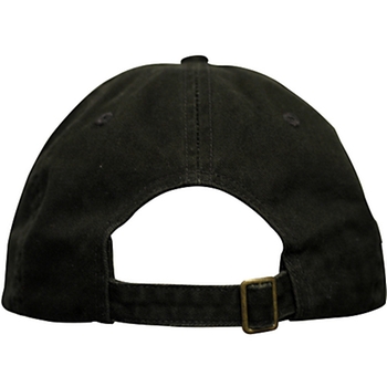 Laundered Chino Twill Unstructured Cap with Sewn Eyelets and Tuck Away Fabric Closure