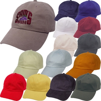Promotional Bestselling brushed cotton twill cap with classic relaxed styling.