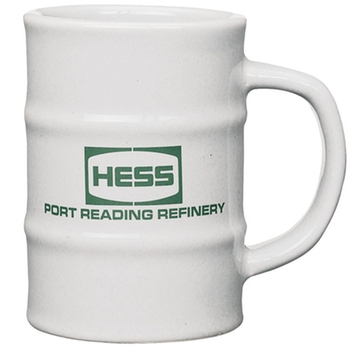 Promotional This promotional mug looks just like a steel oil drum!