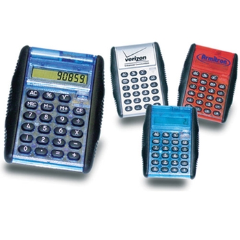 Promotional A sleek and compact calculator with an innovative design
