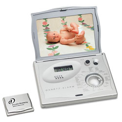 Promotional LCD alarm clock, worldtime display and photo frame all in one item!