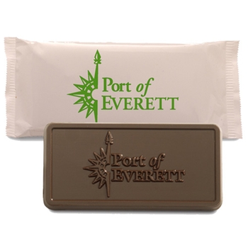 Promotional Premium Belgian chocolate customized with your logo inside and out.
