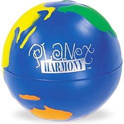 Promotional Make your mark on this globe with multi-colored continents.