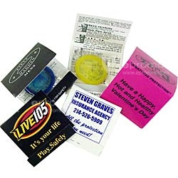 Promotional Support safe sex while promoting your brand.