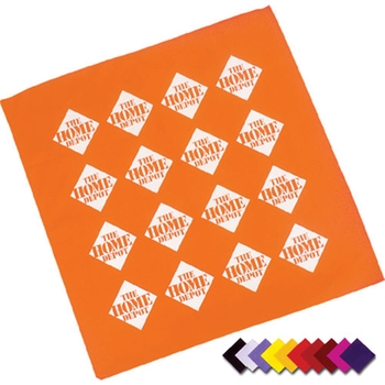Promotional Screen print this cotton/poly bandana with your logo or advertising message.