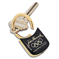 Promotional An elegant yet sturdy key tag your recipient will be proud to display.