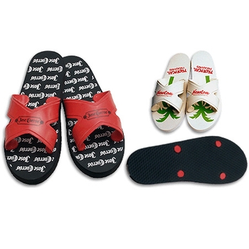Promotional These European-slide style flip flops will imprint your logo all over the beach!