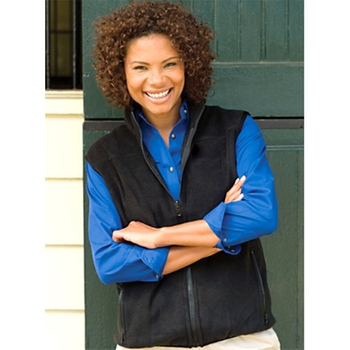 Promotional Warm component fleece vest features 100% polyester.