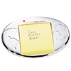 Promotional Silver Plated Global Post-It ® Holder with Logo