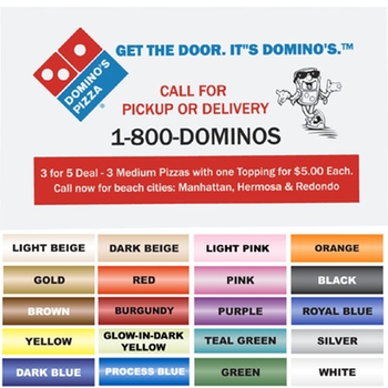 Promotional Should you give a business card or a promotional magnet? Give both with this product!