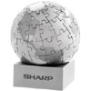 Promotional Puzzle Globe - Stainless Steel with Logo