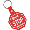 Promotional Stop Sign Soft Key Tag with Logo