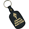 Promotional Rectangle with Rounded Edges Soft Key Tag with Logo