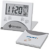 Promotional Slim Aluminum Travel Alarm Clock with Logo