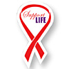 Promotional Awareness Ribbon Magnet - 4 Color Process with Logo