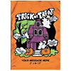 Promotional Halloween Metallic Litter Bag - 11" x 15" with Logo