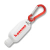 Promotional Anti-Bacterial Gel with Carabiner - 1.5 oz. with Logo