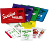 Promotional Sunblock Packets in Vinyl Pouch - SPF 30 with Logo