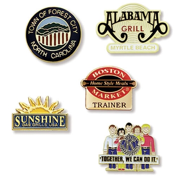 Promotional Die struck brass custom shape lapel pin is the best selling promotional product lapel pin.
