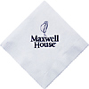 Promotional 3-Ply Soft White Beverage Napkins - 5" x 5" with Logo