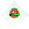 Promotional 3-Ply Facial Soft White Luncheon Napkins - 6.5" x 6.5" with Logo