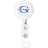 Promotional Retractable Badge Holder Clip - Round with Logo