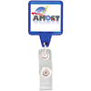 Promotional Retractable Badge Holder Clip - Square with Logo