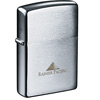 Promotional Windproof Pocket Lighter by Zippo ® - Brushed Chrome with Logo