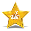 Promotional Light Up Blinking Button - Star with Logo