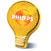 Promotional Light Up Blinking Button - Light Bulb with Logo