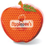 Promotional Light Up Blinking Button - Apple with Logo