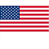 Promotional U.S. Flag Stock Temporary Tattoo - 1.5" with Logo